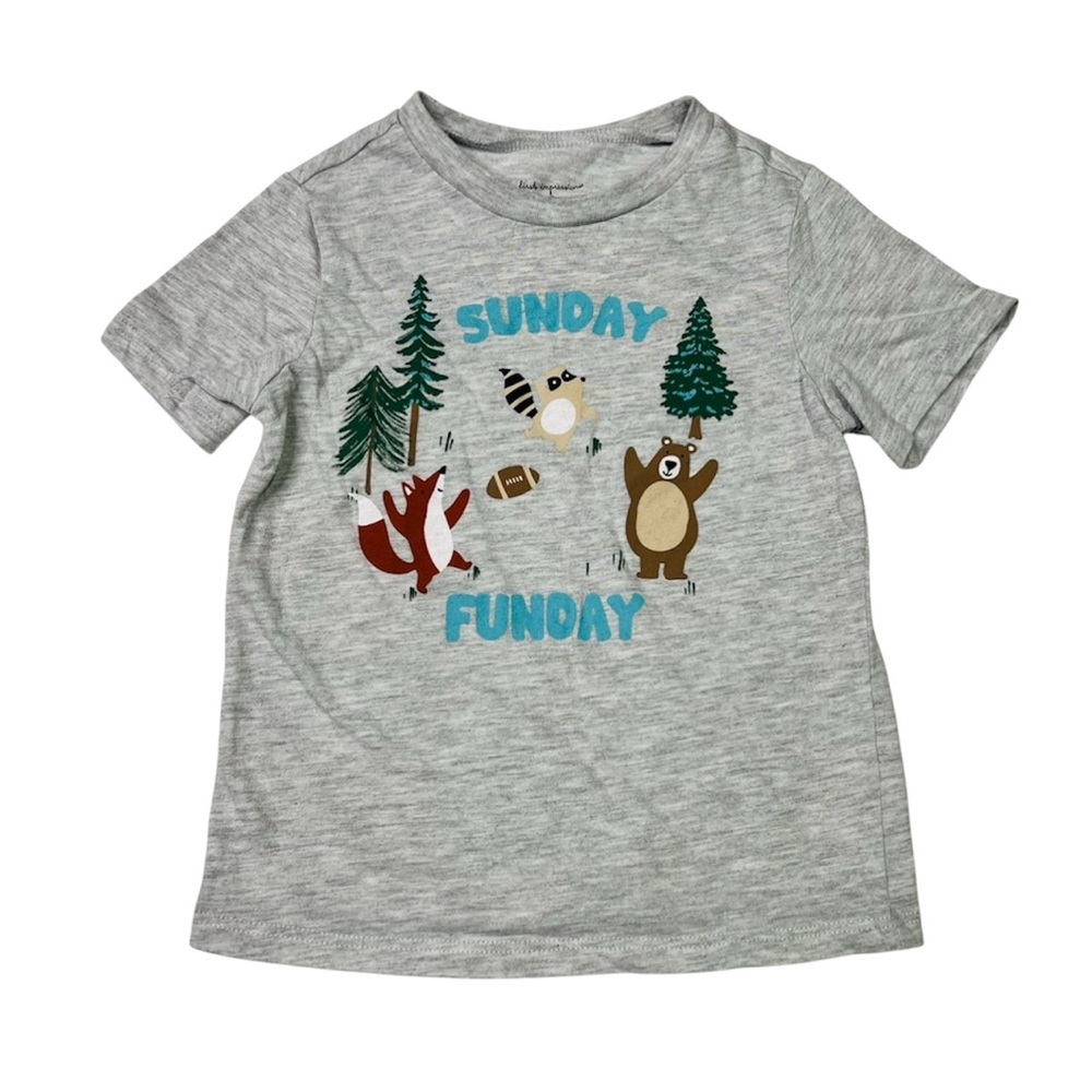 First Impressions Gray Sunday Funday Tee